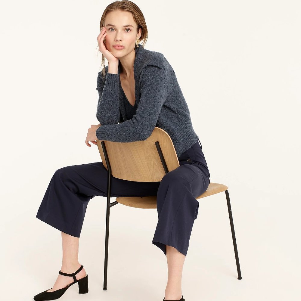 NWT J. Crew Wide-leg Navy Pant